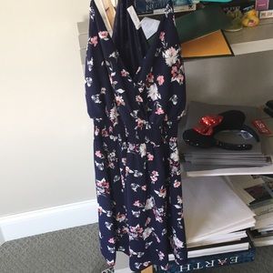 lush blue floral dress